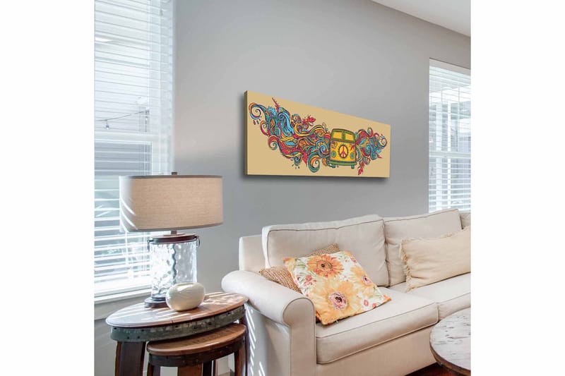 Dekorativ Canvasbilde 30x90 cm - Flerfarget - Innredning - Bilder & kunst - Lerretsbilder