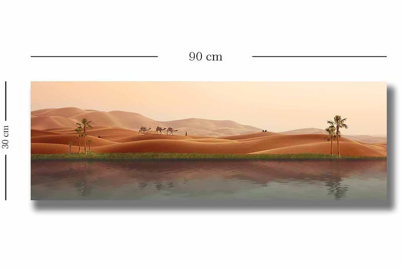 Dekorativ Canvasbilde 30x90 cm - Flerfarget - Innredning - Bilder & kunst - Lerretsbilder