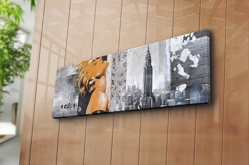 Dekorativ Canvasbilde 30x90 cm - Flerfarget - Innredning - Bilder & kunst - Lerretsbilder