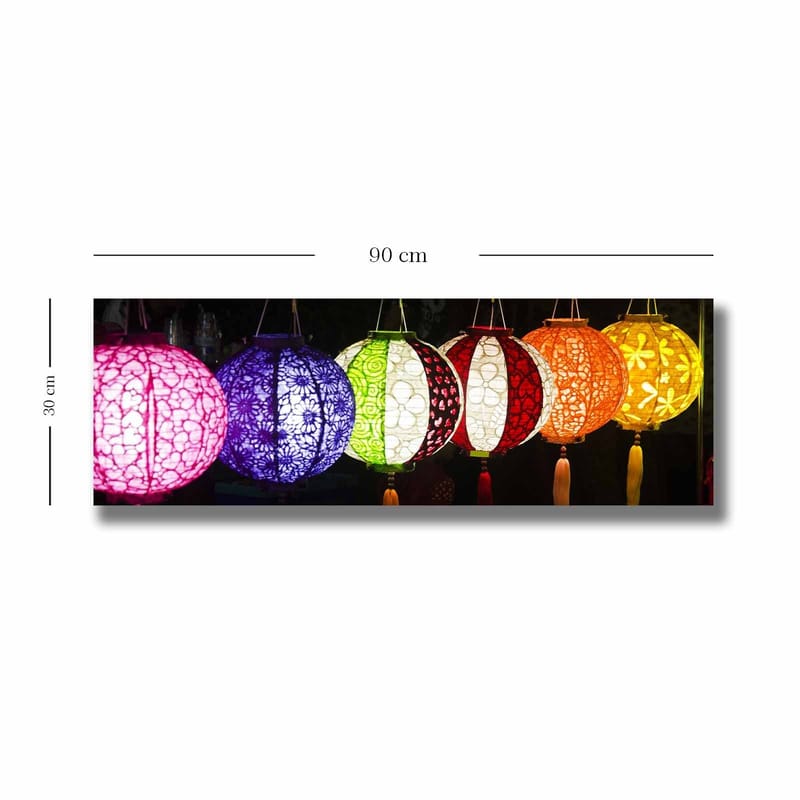 Dekorativ Canvasbilde 30x90 cm - Flerfarget - Innredning - Bilder & kunst - Lerretsbilder