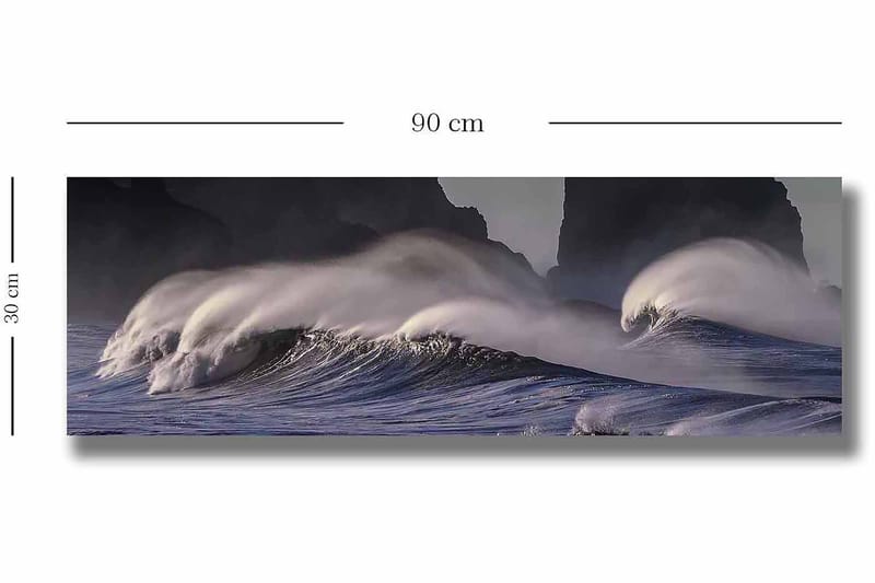 Dekorativ Canvasbilde 30x90 cm - Flerfarget - Innredning - Bilder & kunst - Lerretsbilder