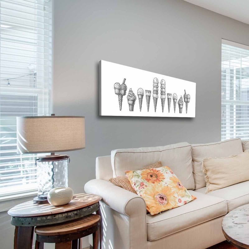 Dekorativ Canvasbilde 30x90 cm - Flerfarget - Innredning - Bilder & kunst - Lerretsbilder