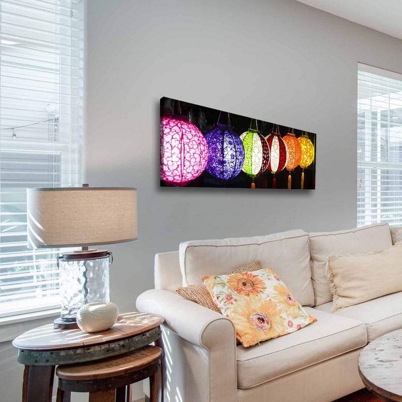 Dekorativ Canvasbilde 30x90 cm - Flerfarget - Innredning - Bilder & kunst - Lerretsbilder