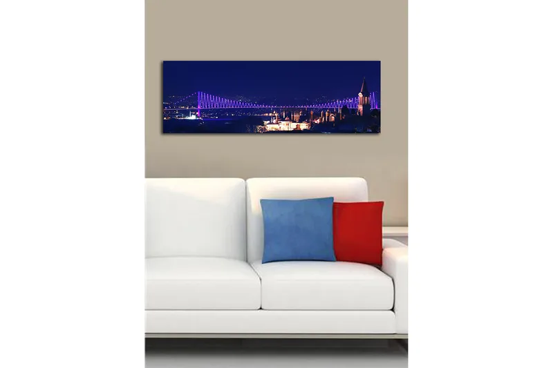 Dekorativ Canvasbilde 30x90 cm - Flerfarget - Innredning - Bilder & kunst - Lerretsbilder