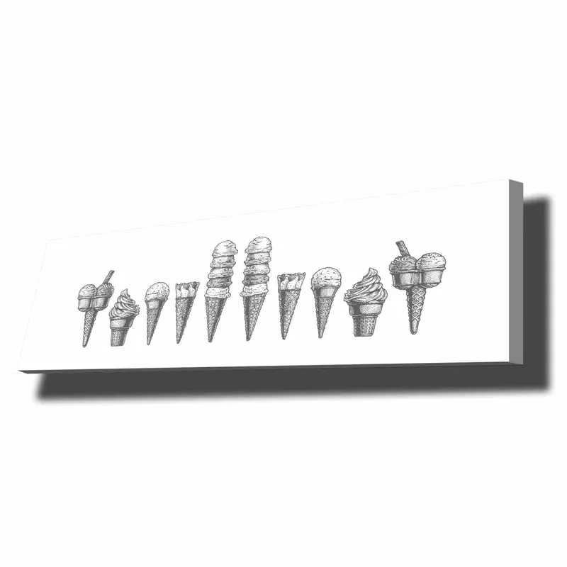 Dekorativ Canvasbilde 30x90 cm, Flerfarget