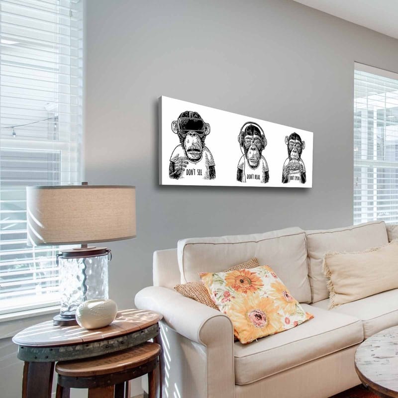 Dekorativ Canvasbilde 30x90 cm - Flerfarget - Innredning - Bilder & kunst - Lerretsbilder