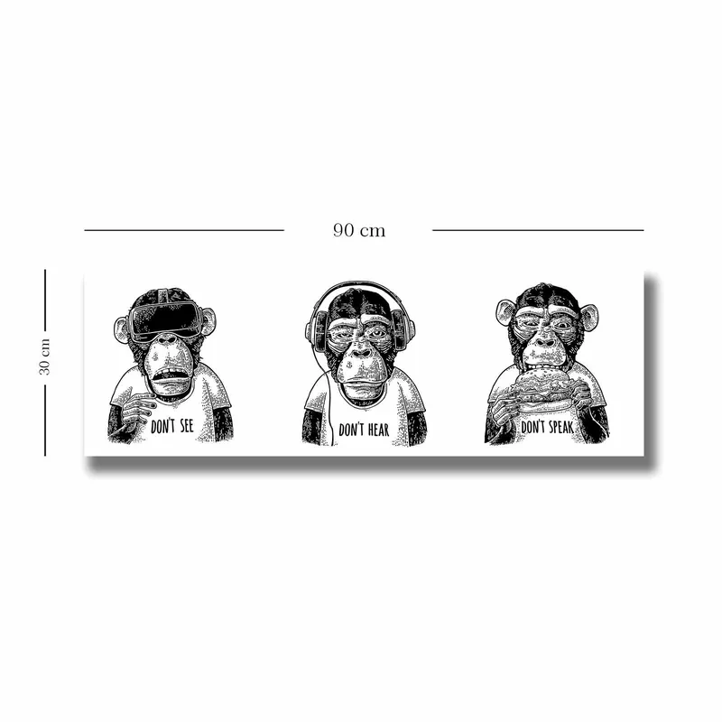 Dekorativ Canvasbilde 30x90 cm - Flerfarget - Innredning - Bilder & kunst - Lerretsbilder