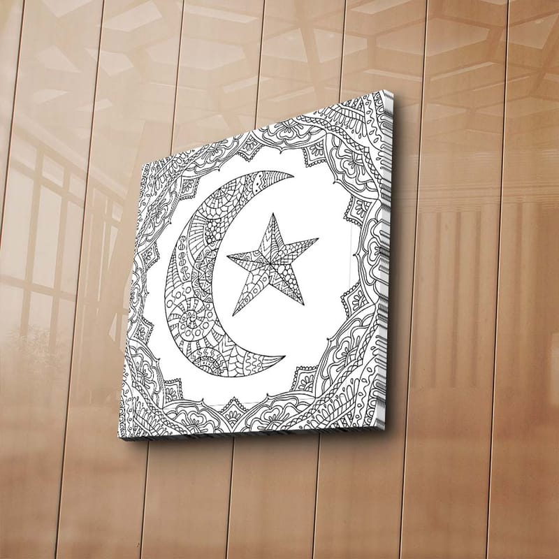 Dekorativ Canvasbilde 45x45 cm - Flerfarget - Innredning - Bilder & kunst - Lerretsbilder