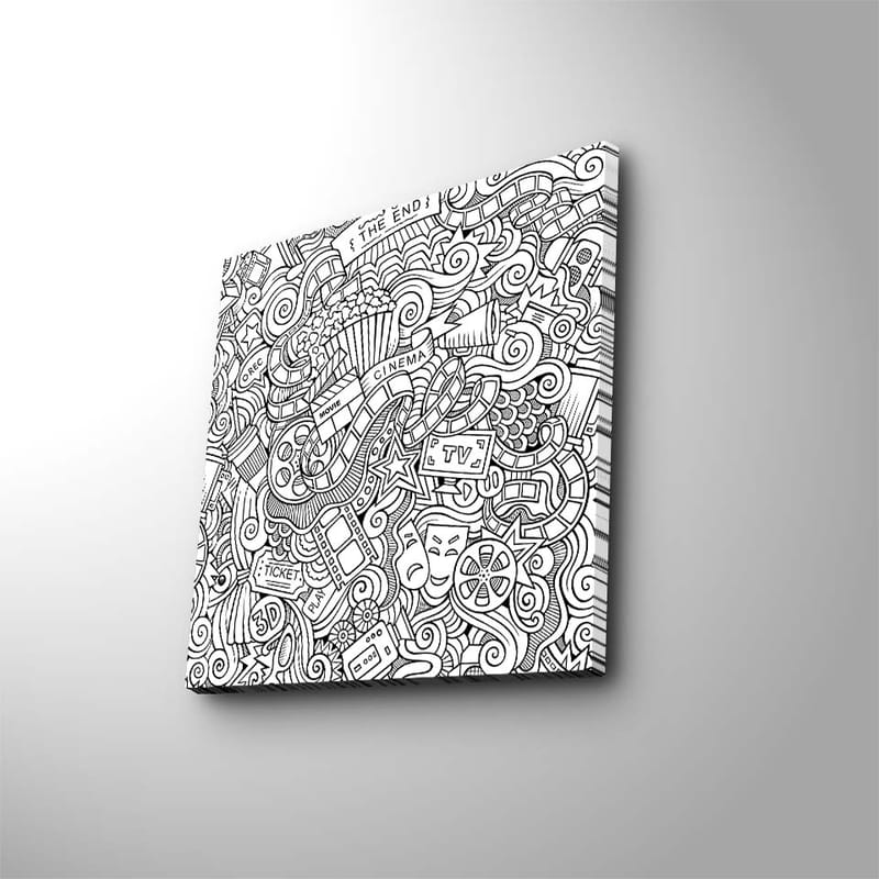 Dekorativ Canvasbilde 45x45 cm - Flerfarget - Innredning - Bilder & kunst - Lerretsbilder