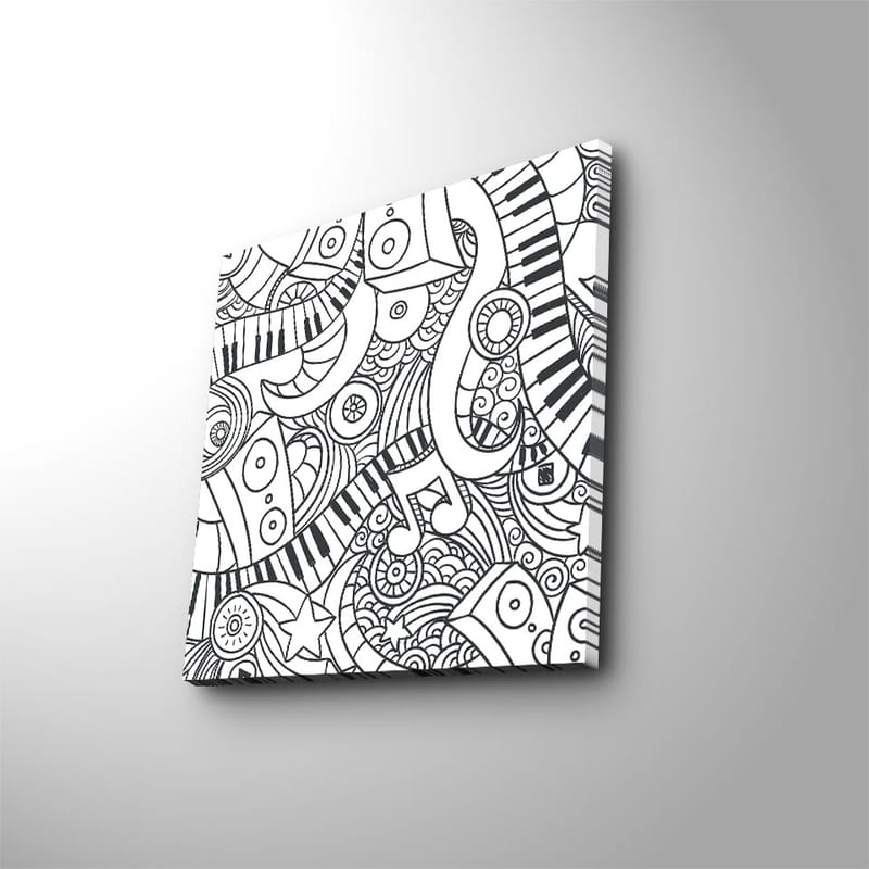Dekorativ Canvasbilde 45x45 cm - Flerfarget - Innredning - Bilder & kunst - Lerretsbilder