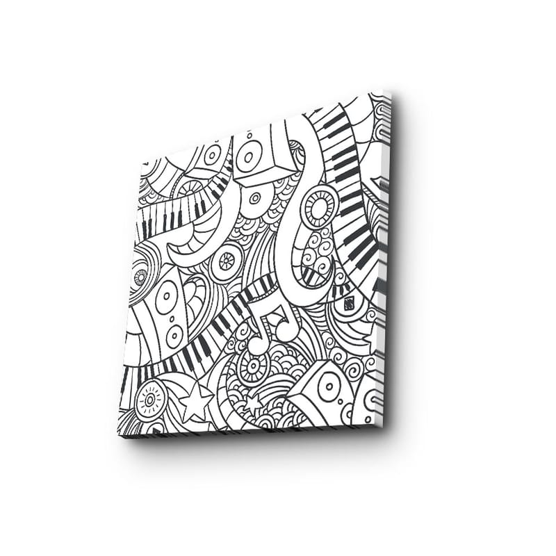 Dekorativ Canvasbilde 45x45 cm - Flerfarget - Innredning - Bilder & kunst - Lerretsbilder