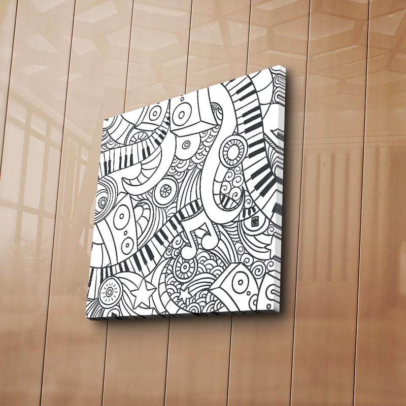 Dekorativ Canvasbilde 45x45 cm - Flerfarget - Innredning - Bilder & kunst - Lerretsbilder