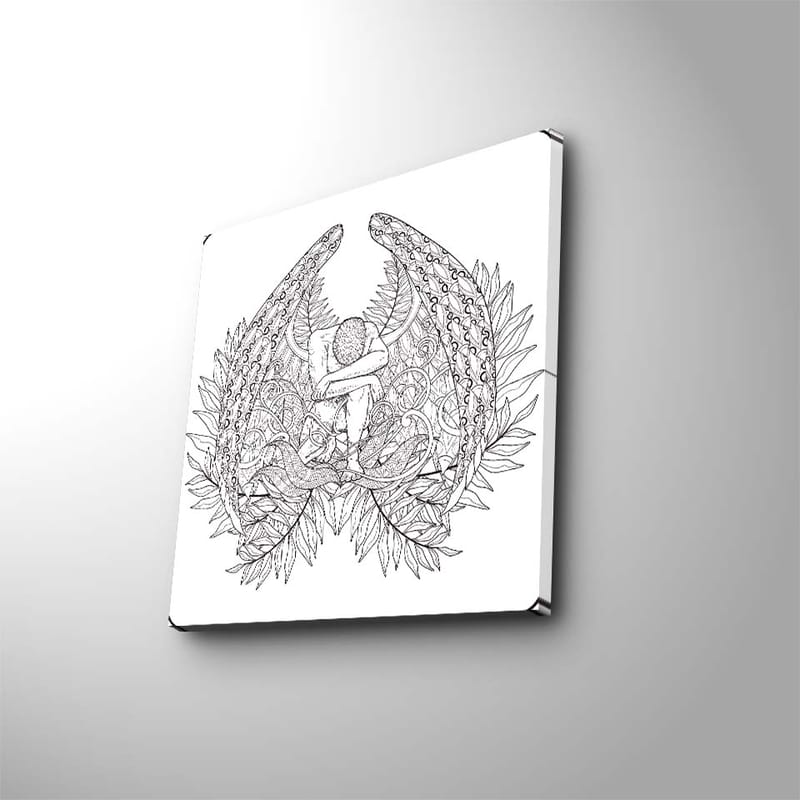 Dekorativ Canvasbilde 45x45 cm - Flerfarget - Innredning - Bilder & kunst - Lerretsbilder