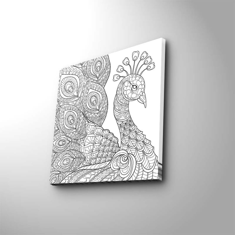 Dekorativ Canvasbilde 45x45 cm - Flerfarget - Innredning - Bilder & kunst - Lerretsbilder