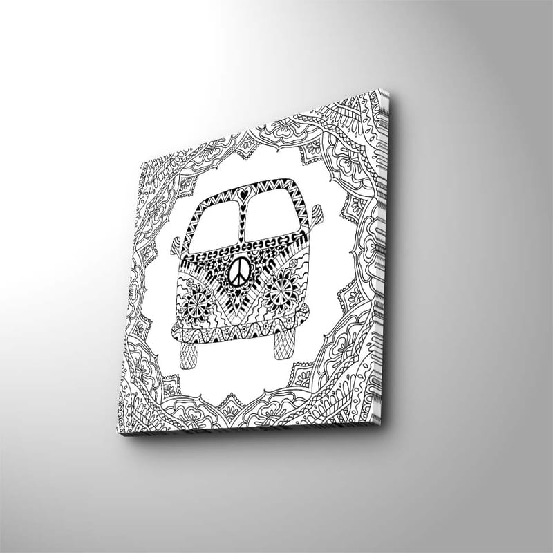 Dekorativ Canvasbilde 45x45 cm - Flerfarget - Innredning - Bilder & kunst - Lerretsbilder