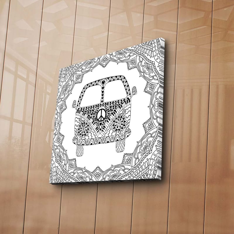 Dekorativ Canvasbilde 45x45 cm - Flerfarget - Innredning - Bilder & kunst - Lerretsbilder