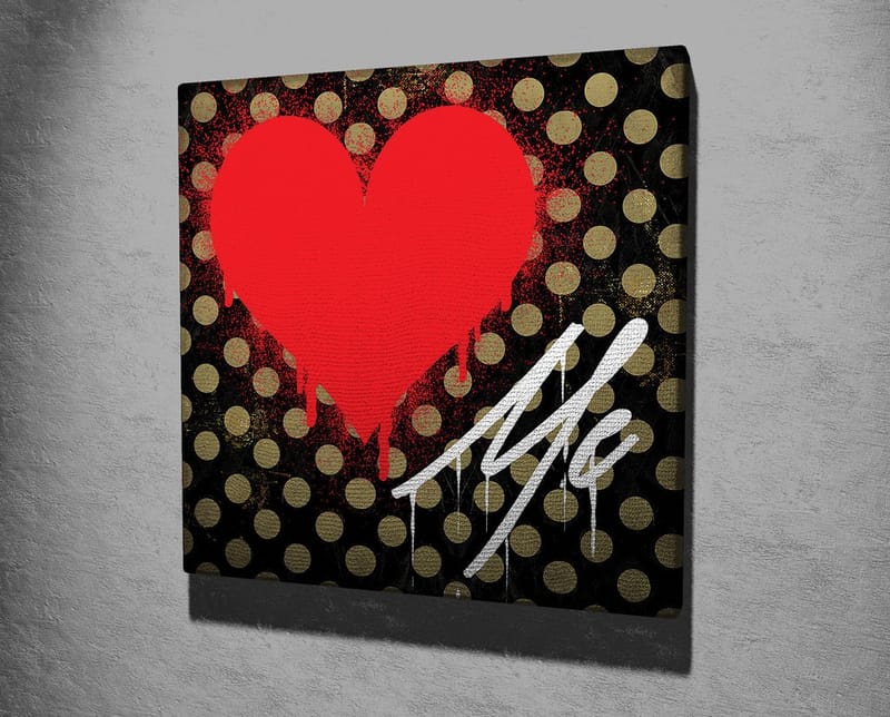Dekorativ Canvasbilde 45x45 cm - Flerfarget - Innredning - Bilder & kunst - Lerretsbilder