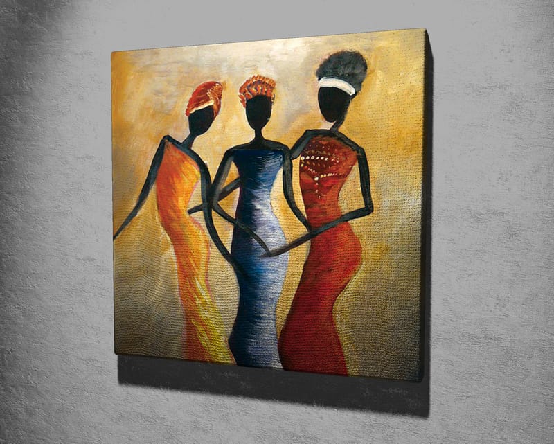 Dekorativ Canvasbilde 45x45 cm - Flerfarget - Innredning - Bilder & kunst - Lerretsbilder