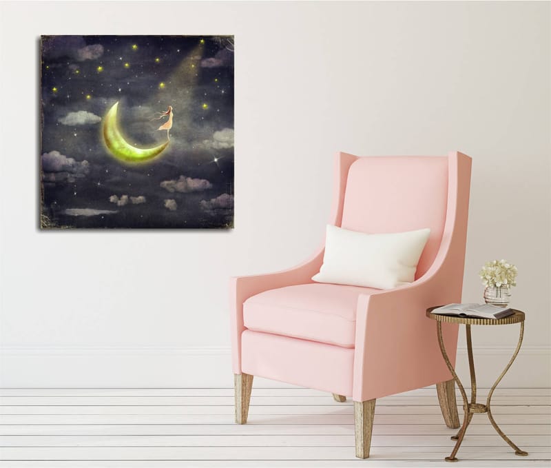 Dekorativ Canvasbilde 45x45 cm - Flerfarget - Innredning - Bilder & kunst - Lerretsbilder