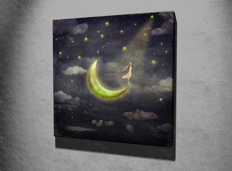 Dekorativ Canvasbilde 45x45 cm - Flerfarget - Innredning - Bilder & kunst - Lerretsbilder