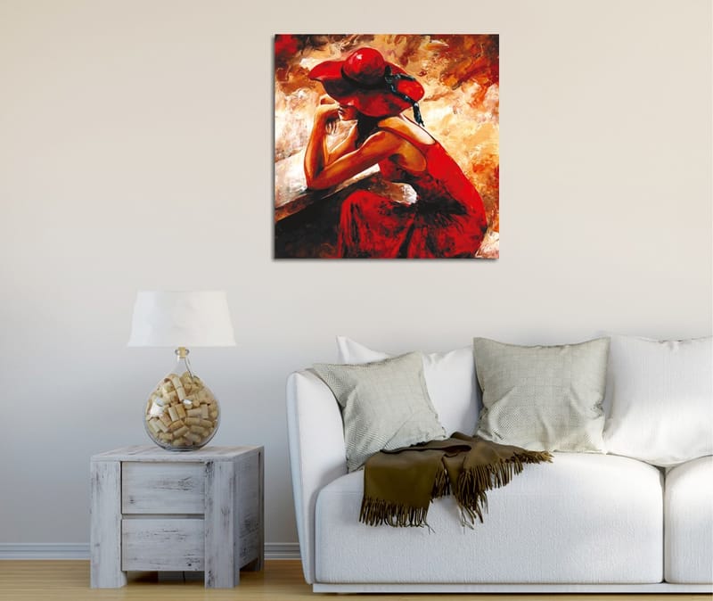 Dekorativ Canvasbilde 45x45 cm - Flerfarget - Innredning - Bilder & kunst - Lerretsbilder