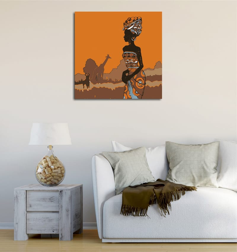 Dekorativ Canvasbilde 45x45 cm - Flerfarget - Innredning - Bilder & kunst - Lerretsbilder
