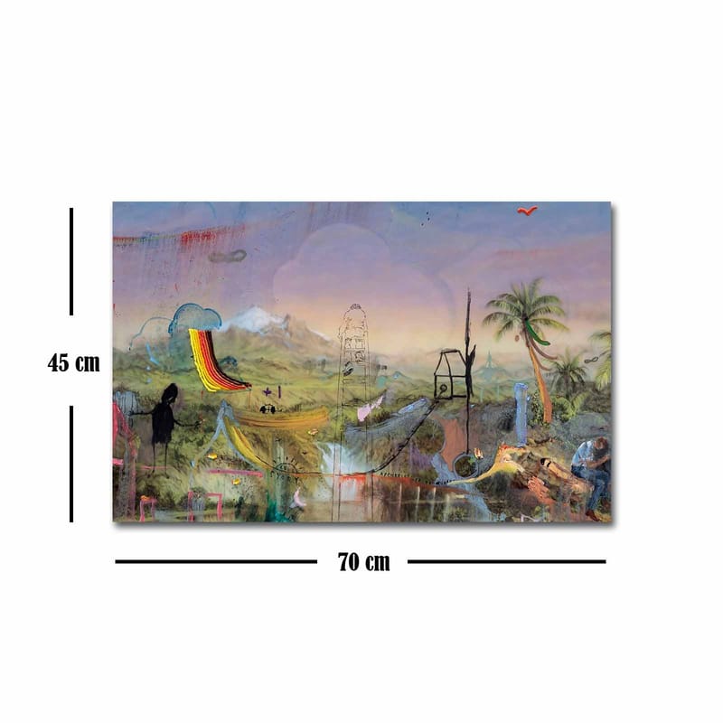 Dekorativ Canvasbilde 45x70 cm - Flerfarget - Innredning - Bilder & kunst - Lerretsbilder