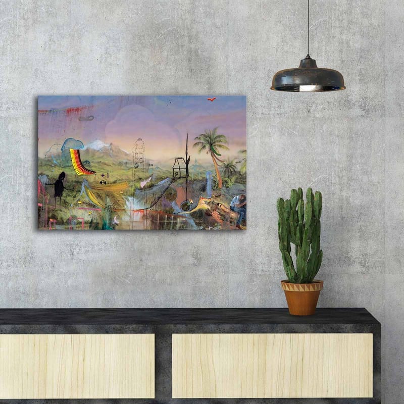 Dekorativ Canvasbilde 45x70 cm - Flerfarget - Innredning - Bilder & kunst - Lerretsbilder