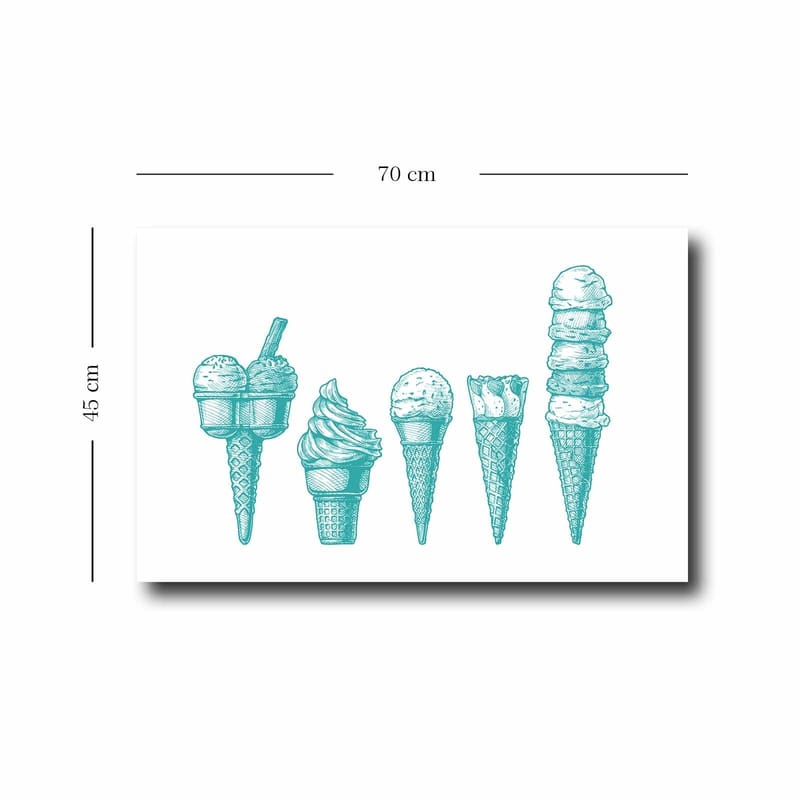 Dekorativ Canvasbilde 45x70 cm - Flerfarget - Innredning - Bilder & kunst - Lerretsbilder