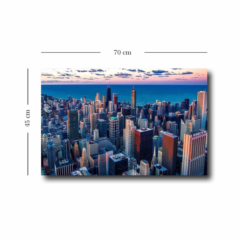 Dekorativ Canvasbilde 45x70 cm - Flerfarget - Innredning - Bilder & kunst - Lerretsbilder