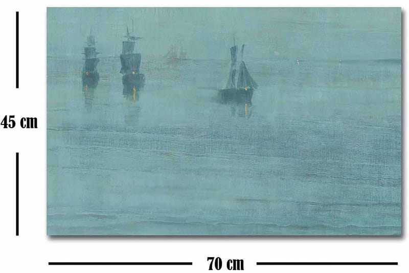 Dekorativ Canvasbilde 45x70 cm - Flerfarget - Innredning - Bilder & kunst - Lerretsbilder