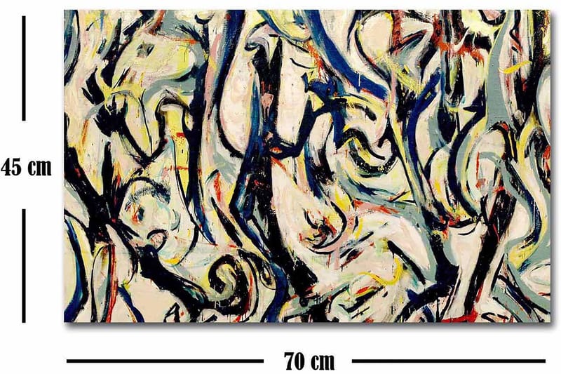 Dekorativ Canvasbilde 45x70 cm - Flerfarget - Innredning - Bilder & kunst - Lerretsbilder