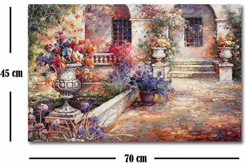 Dekorativ Canvasbilde 45x70 cm - Flerfarget - Innredning - Bilder & kunst - Lerretsbilder