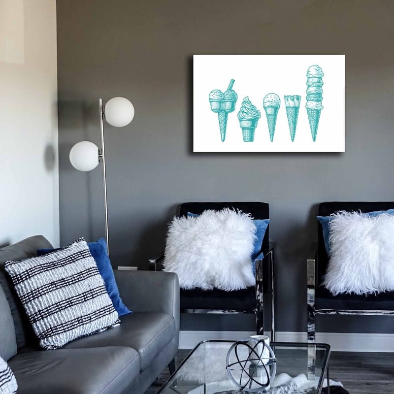 Dekorativ Canvasbilde 45x70 cm - Flerfarget - Innredning - Bilder & kunst - Lerretsbilder