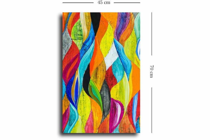 Dekorativ Canvasbilde 45x70 cm - Flerfarget - Innredning - Bilder & kunst - Lerretsbilder