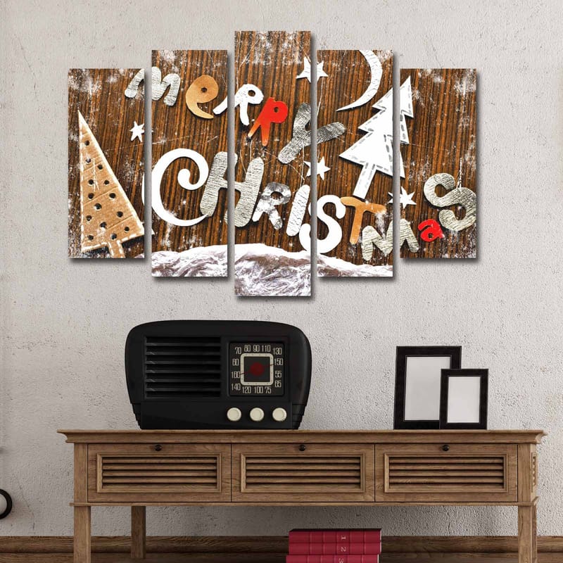Dekorativ Canvasbilde 5-Deler 19x70 cm - Flerfarget - Innredning - Bilder & kunst - Lerretsbilder