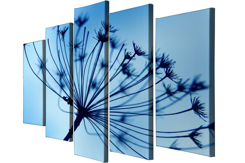 Dekorativ Canvasbilde 5-Deler 70x20 cm - Flerfarget - Innredning - Bilder & kunst - Lerretsbilder
