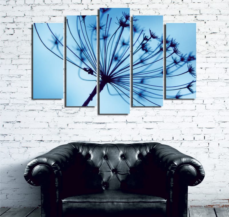 Dekorativ Canvasbilde 5-Deler 70x20 cm - Flerfarget - Innredning - Bilder & kunst - Lerretsbilder