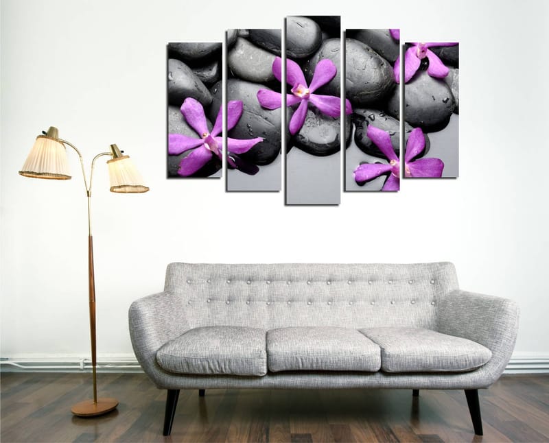 Dekorativ Canvasbilde 5-Deler 70x20 cm - Flerfarget - Innredning - Bilder & kunst - Lerretsbilder