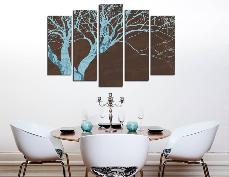 Dekorativ Canvasbilde 5-Deler 70x20 cm - Flerfarget - Innredning - Bilder & kunst - Lerretsbilder