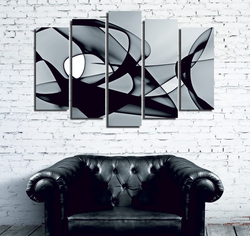 Dekorativ Canvasbilde 5-Deler 70x20 cm - Flerfarget - Innredning - Bilder & kunst - Lerretsbilder