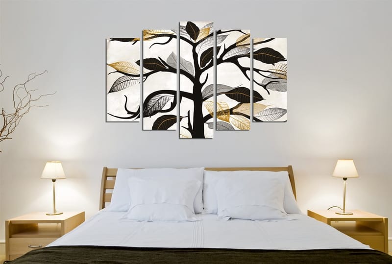 Dekorativ Canvasbilde 5-Deler 70x20 cm - Flerfarget - Innredning - Bilder & kunst - Lerretsbilder