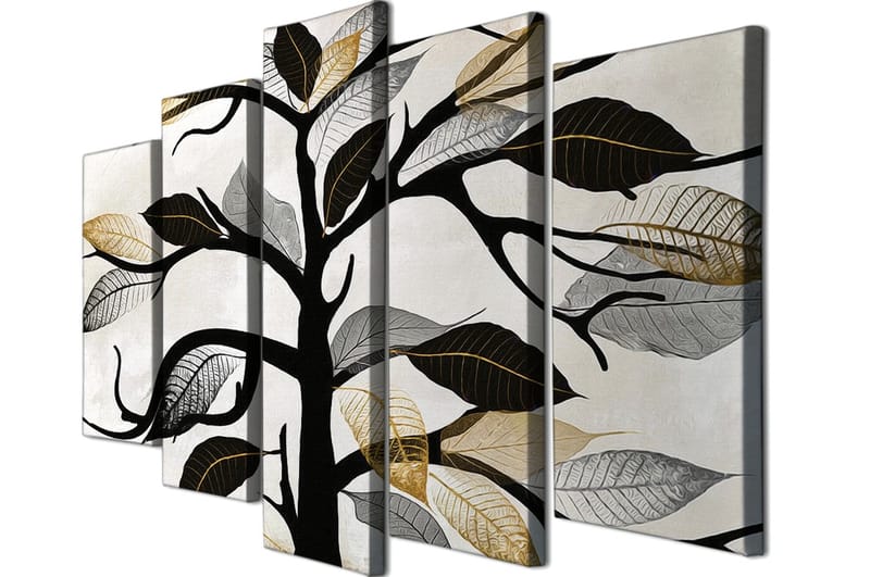 Dekorativ Canvasbilde 5-Deler 70x20 cm - Flerfarget - Innredning - Bilder & kunst - Lerretsbilder