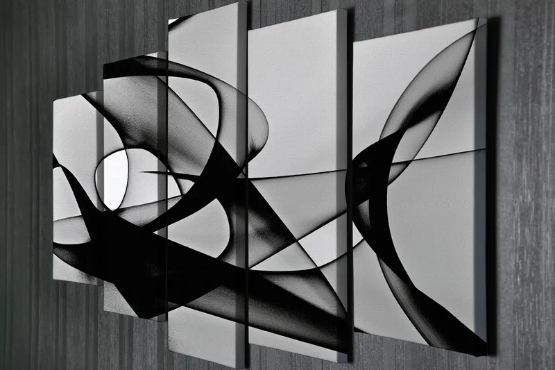 Dekorativ Canvasbilde 5-Deler 70x20 cm - Flerfarget - Innredning - Bilder & kunst - Lerretsbilder