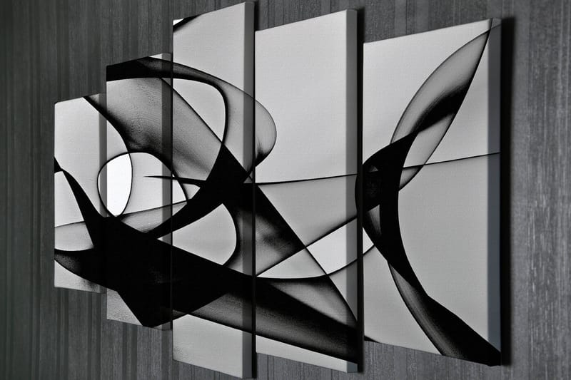 Dekorativ Canvasbilde 5-Deler 70x20 cm - Flerfarget - Innredning - Bilder & kunst - Lerretsbilder