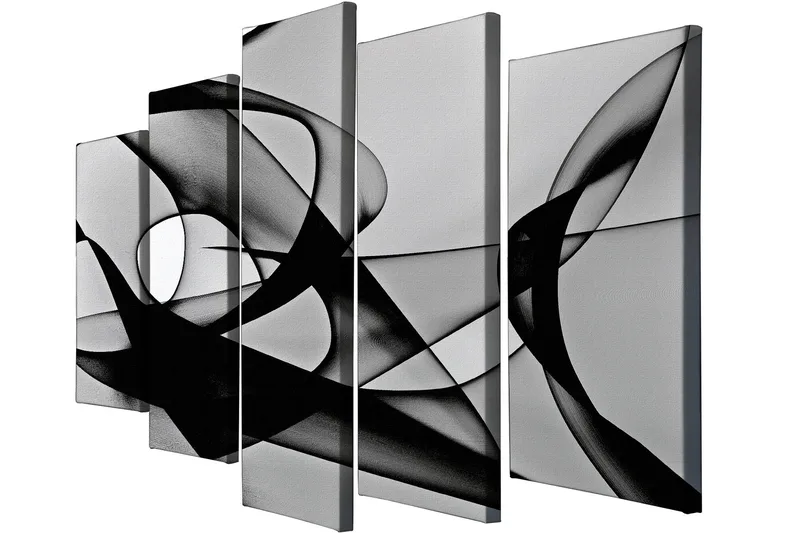 Dekorativ Canvasbilde 5-Deler 70x20 cm - Flerfarget - Innredning - Bilder & kunst - Lerretsbilder