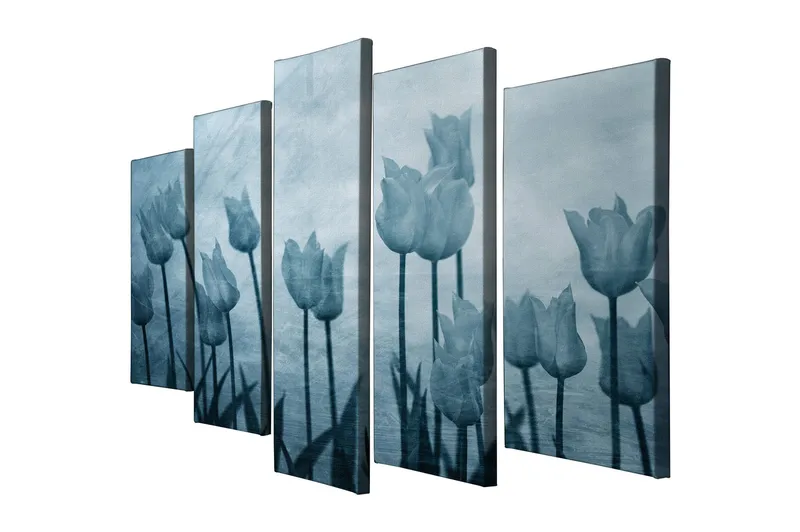 Dekorativ Canvasbilde 5-Deler 70x20 cm - Flerfarget - Innredning - Bilder & kunst - Lerretsbilder