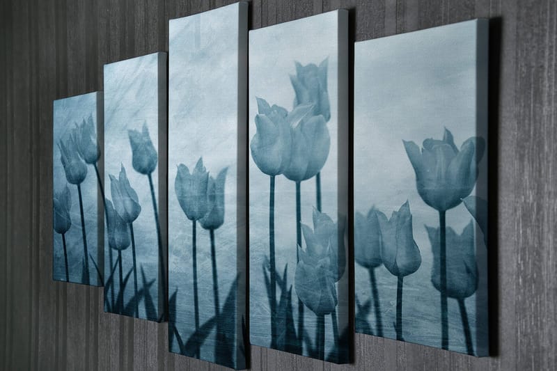 Dekorativ Canvasbilde 5-Deler 70x20 cm - Flerfarget - Innredning - Bilder & kunst - Lerretsbilder