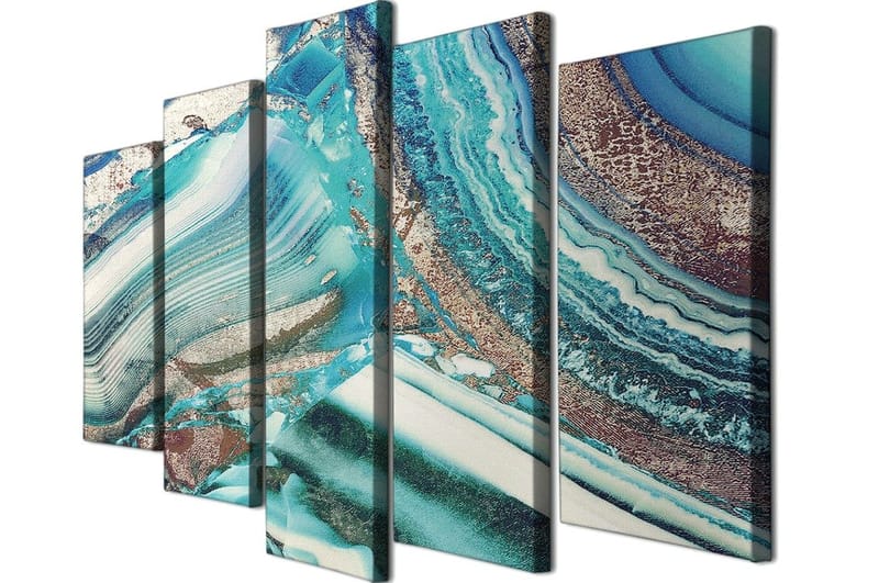 Dekorativ Canvasbilde 5-Deler 70x20 cm - Flerfarget - Innredning - Bilder & kunst - Lerretsbilder