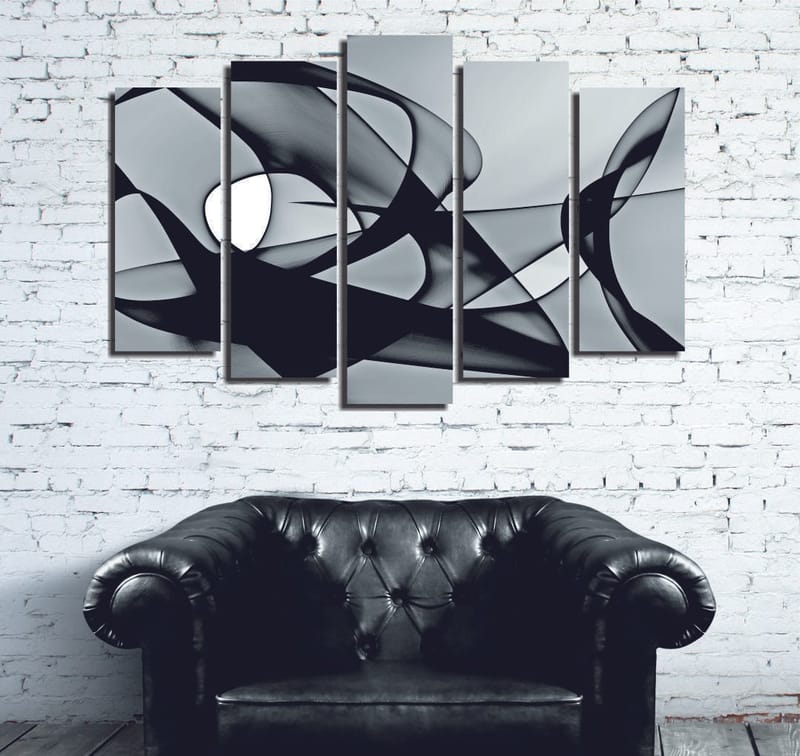 Dekorativ Canvasbilde 5-Deler 70x20 cm - Flerfarget - Innredning - Bilder & kunst - Lerretsbilder